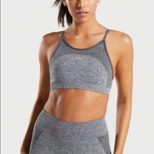Gymshark Flex Sports Bra Pink and Grey